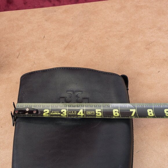 Tory Burch Women The Riding Black Leather Luxe T Logo Fashion Knee Boots sz 7.5 - Picture 6 of 10